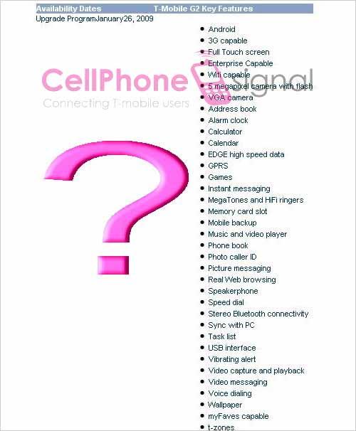 1月26日发布 完美升级版Google G2曝光