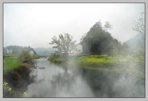 Photoshop给风景图片加上飘渺艺术效果