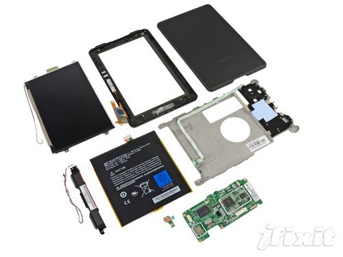 亚马逊Kindle Fire平板拆解详细(组图) 