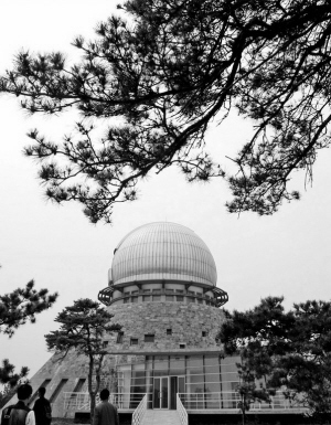 　　紫金山天文台盱眙近地天体望远镜观测楼。　　(资料图片)