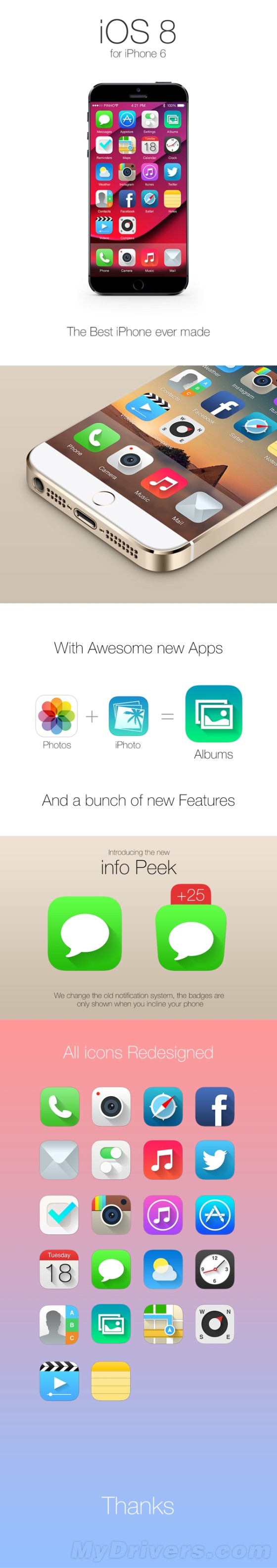 运行iOS 8 全新“iPhone 6”亮相