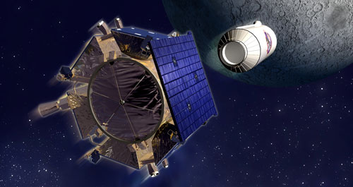 月球坑观测和传感卫星，英文缩写LCROSS(新浪科技配图)