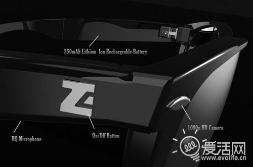 1080P高清视频间谍眼镜