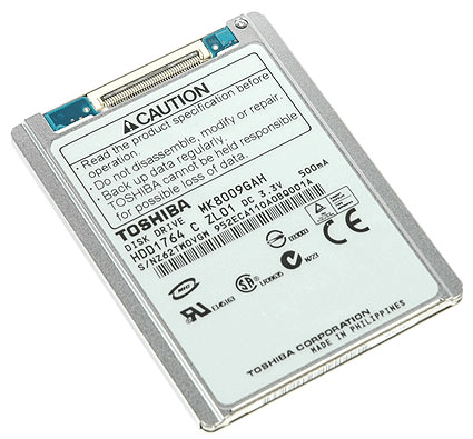 功耗最低0.4w七款1.8吋硬盘对比测试