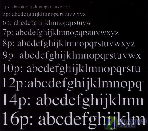 字符精度测试对于文本打印质量,kdy样张提供了白色背景上的黑色文字和