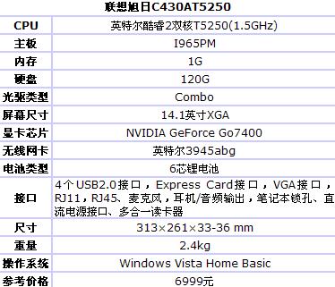 联想旭日c430at5250