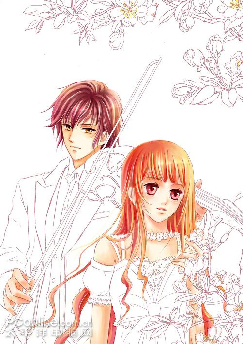 Painter Photoshop打造唯美少女漫画 手机新浪网