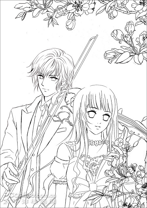 Painter Photoshop打造唯美少女漫画 手机新浪网