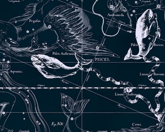 双鱼座星图(图片来源于轻博客)