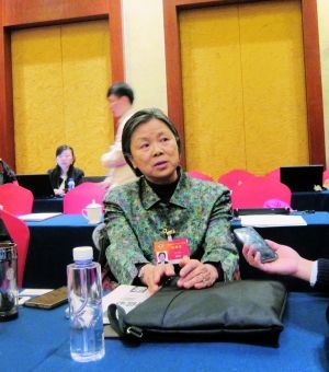 全国政协委员、最高人民法院副院长黄尔梅。 信息时报记者 田桂丹 摄