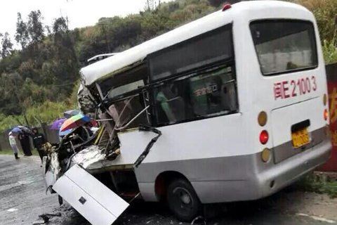 校车事故惨状