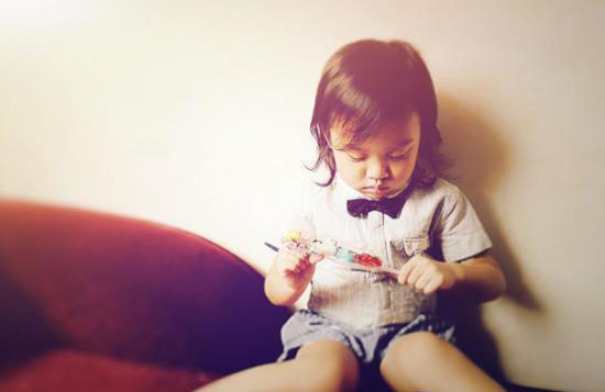 李小璐镜头下的甜馨