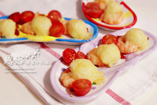 芝士土豆烤大虾