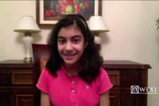 12岁的女学生丽迪雅.塞巴斯蒂安