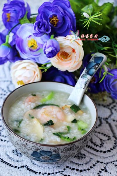 蘑菇虾仁鲜笋菜泡饭