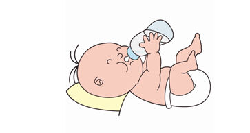 图 1-6“吃奶动作”—脚往上蹬