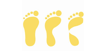 图3-1扁平足底、正常足底、高弓足底