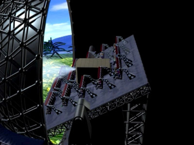 　　图2：亚洲最大的悬挂式球幕影院示意图，直径22米的巨型球幕电影、悬挂在十几米高空的大型机械座椅、现代仿真特技的应用，给你前所未有的凌空飞行体验