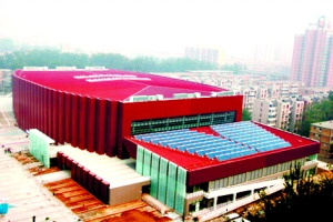 北科大体育馆 建筑面积：2.47万平米 赛时功能：柔道、跆拳道 赛后利用：改造成篮球场、乒乓球场等