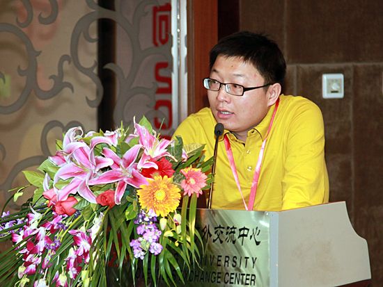 优扬传媒集团电影业务总监胡宗京(图片来源：新浪财经 梁斌 摄)