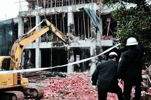 违章别墅在半小时内全被推倒&nbsp; 大洋网 