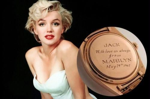 玛丽莲·梦露赠送给肯尼迪的劳力士