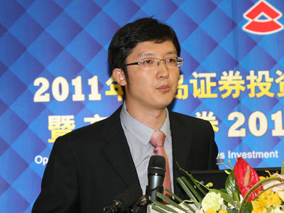 齐鲁证券计算机传媒研究员许彬（新浪财经 周煊摄）