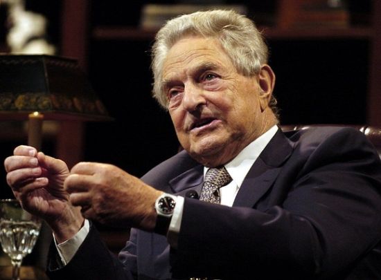 图为乔治-索罗斯(George Soros)
