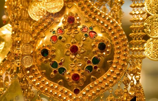 阿拉伯传统手工金饰品