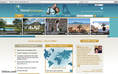 “你来我家住，我来你家住，不花一分钱”