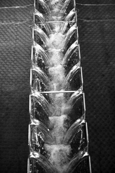 17日，北京第九水厂，正在生产过滤中的自来水。