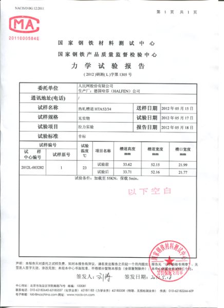 最小拉力报告