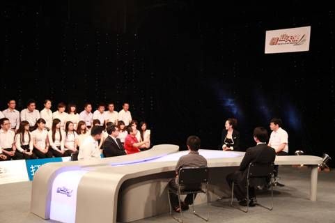 (CCTV《创业天使》栏目录制现场)