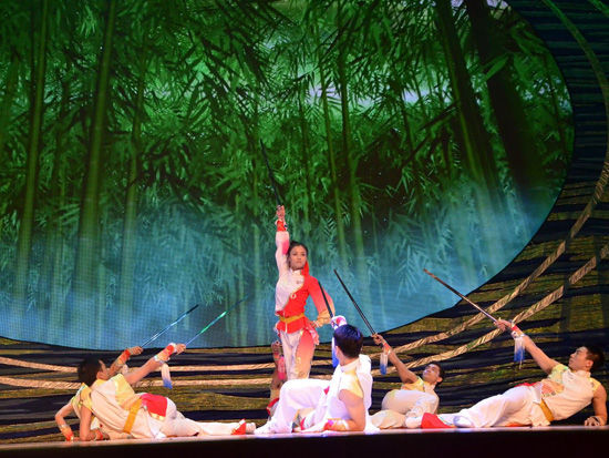 上海武术学校带来的剑术表演《七剑》