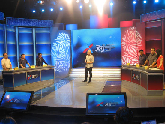 央视《对手》栏目录制现场
