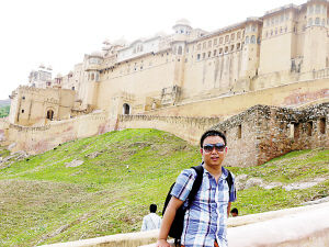 印度古城斋普尔的琥珀堡