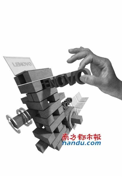 　　Think是联想最好的品牌资产，也是唯一可以在高端市场与苹果一争高下的品牌。但原有的架构，使得在销售时会遇到品牌定位模糊的问题。      南都制图 刘寅杉