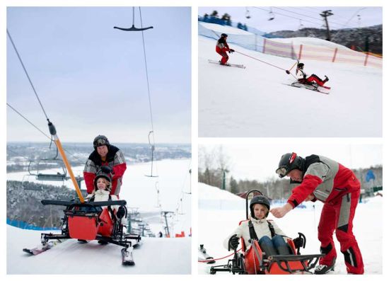 专门为残疾人设计的滑雪隧道。（图片来自摄影师StefanTell）