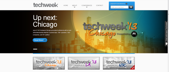 Techweek网站截图