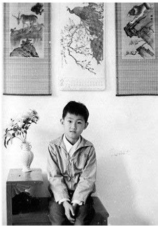 图为马化腾童年时期照片