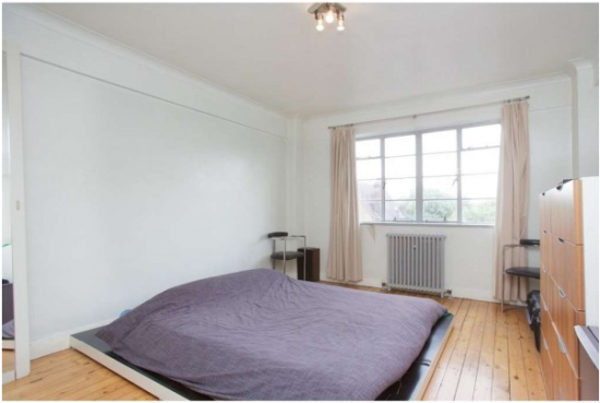 伦敦一间一居室。