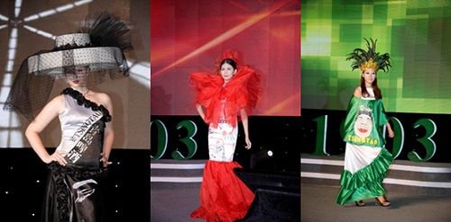 铝瓶创意大赛前三名作品服装秀