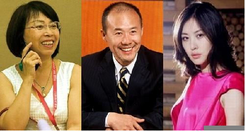 王江穗、王石、田朴珺(左起)