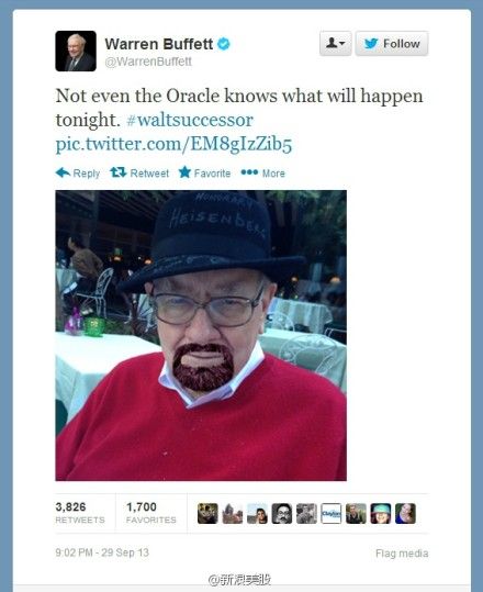 巴菲特推文截图