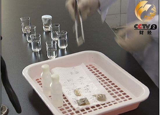 水龙头水质检测。央视截图