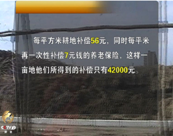 村民们的耕地被当地政府廉价征走