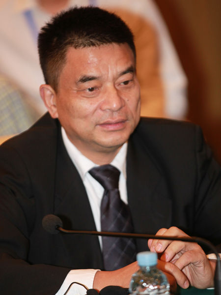 　　“2014绿公司年会”于4月20日-22日在广西南宁举行。上图为新希望集团董事长、中国民生银行副董事长刘永好。(图片来源：新浪财经 梁斌 摄)