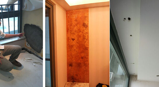 业主所提供的剑桥汇一期的质量问题图片。