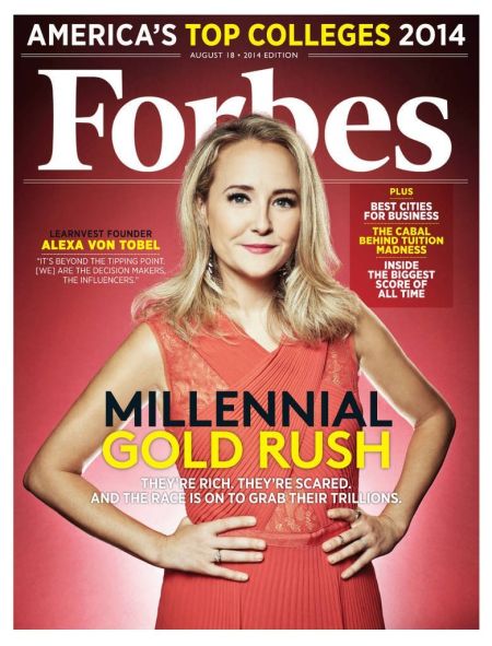 图为最新期《福布斯》杂志封面