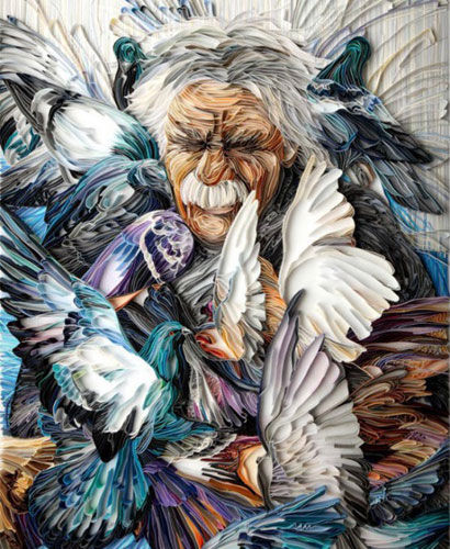 俄罗斯惊艳衍纸艺术 我生君已老